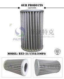 Elemento filtrante pieghettato del gas della maglia metallica per pressione di industria 6.4MPa della conduttura