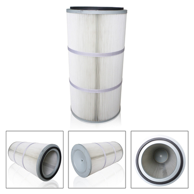 Cartuccia di filtro dell'aria del poliestere PTFE di Spunbond cilindrica