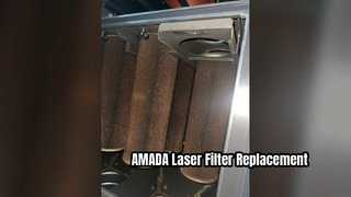 Sostituzione del filtro del collettore di polveri AMADA Laser