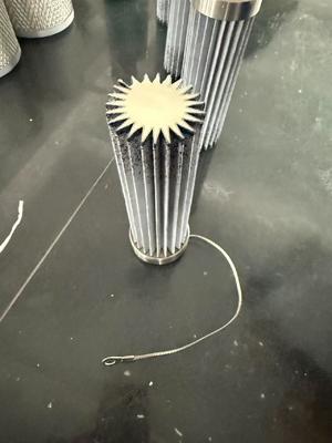 Cartuccia filtrante pieghettata in PTFE Piab 114056, efficienza 99%, 0,3μm