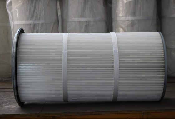 Elemento filtro cartuccia ad alta capacità progettato per ottimizzare l'efficienza della raccolta della polvere in vari ambienti industriali