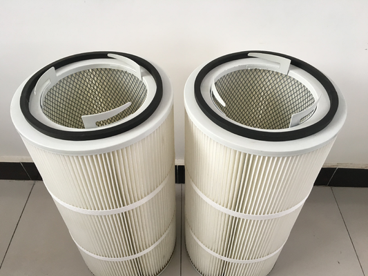 Elemento filtro cartuccia ad alta capacità progettato per ottimizzare l'efficienza della raccolta della polvere in vari ambienti industriali