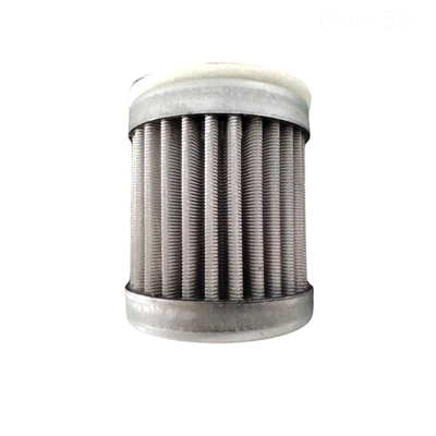 304/316L Miniatura in acciaio inossidabile ad alta temperatura Cartucce di filtro plissate resistenti alla corrosione 1-100m Filtrazione per olio