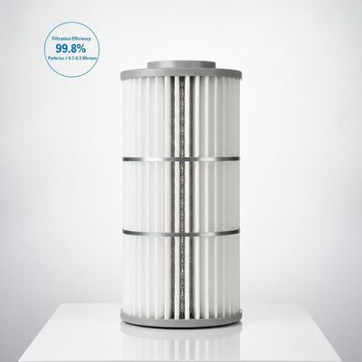 Efficienza di filtrazione 998 Percent Cartridge Filter con robusta maglia galvanizzata per particelle di dimensioni superiori a 03 a 05 micron